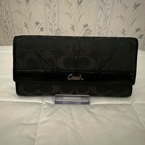 Coach Black Signature Wallet
